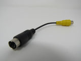 Standard S Video RCA Adaptor Connector Cable Length 4 Inches Male Female -- New