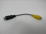 Standard S Video RCA Adaptor Connector Cable Length 4 Inches Male Female -- New