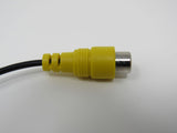Standard S Video RCA Adaptor Connector Cable Length 4 Inches Male Female -- New