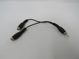 Standard Audio Y Splitter Connector Cable RCA Length 6 Inches Male Female -- New