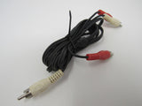 Standard Stereo Audio Connector Cable RCA x2 Length 6ft Male -- New