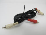 Standard Stereo Audio Connector Cable RCA x2 Length 6ft Male -- New