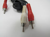 Standard Stereo Audio Connector Cable RCA x2 Length 6ft Male -- New