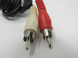 Standard Stereo Audio Connector Cable RCA x2 Length 6ft Male -- New