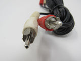 Standard Stereo Audio Connector Cable RCA x2 Length 6ft Male -- New