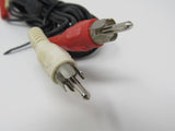 Standard Stereo Audio Connector Cable RCA x2 Length 6ft Male -- New