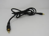Standard Mono Audio Connector Cable RCA x1 Length 5.5ft Male -- New