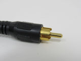 Standard Mono Audio Connector Cable RCA x1 Length 5.5ft Male -- New
