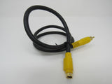 Standard S Video RCA Adaptor Connector Cable Length 3ft Male -- Used