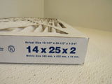 Aerostar 14in x 25in x 2in Pleated Air Filter White 10453 Polyester -- New