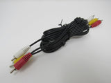Standard Video Audio Stereo Connector Cable RCA x3 Length 5.5ft Male -- New