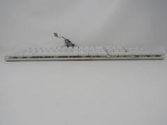 Apple Wired USB Computer Keyboard Clear Base A1048 -- Used