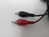 Standard Stereo Audio Connector Cable RCA x2 Length 5.5ft Male -- New