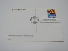 USPS Scott UX249 Vintage 20c Centennial Olympic Games Atlanta First Day of Issue -- New