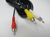 Standard Video Audio Stereo Connector Cable RCA x3 Length 7.5ft Male RG-59 U -- New