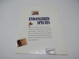 USPS Vintage Endangered Species Informational Card Mint Never Hinged/MNH -- New