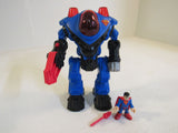 Fisher Price Superman and Exoskeleton Suit Multi-Color Imaginext X7482 Plastic -- Used