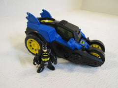 Fisher Price Motorized Batmobile Multi-Color Imaginext W9636 Plastic -- Used