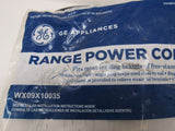 GE Range Power Cord 4 Wire 4-Ft 40amp Universal WX09X10035 -- New