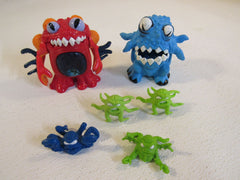 Fisher Price Alien Space Monsters Lot of 6 Imaginext V4035 -- Used