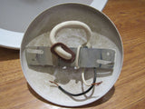 Designer Hanging Light Fixture 12-in White 16 Inch Cord -- Used