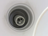 Designer Hanging Light Fixture 12-in White 46 Inch Cord -- Used