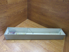 Commercial Ceiling Light Fixture Fluorescent Fire Rated 48-in Gray/White -- Used