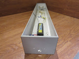 Commercial Ceiling Light Fixture Fluorescent Fire Rated 48-in Gray/White -- Used