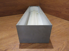 Globe Illumination Ceiling Light Fixture Fluorescent Fire Rated 36-in Gray/White -- Used