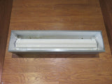 Globe Illumination Ceiling Light Fixture Fluorescent Fire Rated 36-in Gray/White -- Used