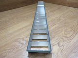 Commercial Ceiling Light Fixture Fluorescent Parabolic Louver 48-in Black/Silver -- Used