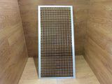 Commercial Ceiling Light Fixture Fluorescent Parabolic Louver 48-in Silver -- Used