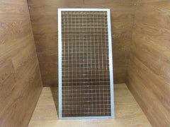 Commercial Ceiling Light Fixture Fluorescent Parabolic Louver 48-in Silver -- Used