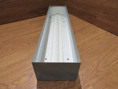 Globe Illumination Ceiling Light Fixture Fluorescent Fire Rated 36-in Gray/White -- Used