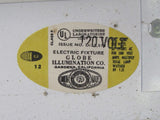 Globe Illumination Ceiling Light Fixture Fluorescent Fire Rated 36-in Gray/White -- Used