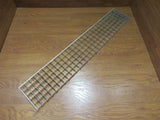 Commercial Ceiling Light Fixture Fluorescent Parabolic Louver 48-in Silver -- Used
