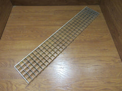 Commercial Ceiling Light Fixture Fluorescent Parabolic Louver 48-in Silver -- Used
