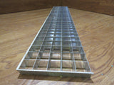 Commercial Ceiling Light Fixture Fluorescent Parabolic Louver 48-in Silver -- Used