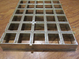 Commercial Ceiling Light Fixture Fluorescent Parabolic Louver 48-in Silver -- Used