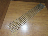 Commercial Ceiling Light Fixture Fluorescent Parabolic Louver 48-in Silver -- Used