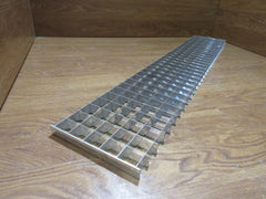 Commercial Ceiling Light Fixture Fluorescent Parabolic Louver 48-in Silver -- Used