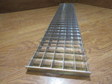 Commercial Ceiling Light Fixture Fluorescent Parabolic Louver 48-in Silver -- Used