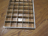 Commercial Ceiling Light Fixture Fluorescent Parabolic Louver 48-in Silver -- Used