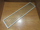 Commercial Ceiling Light Fixture Fluorescent Parabolic Louver 48-in Silver -- Used