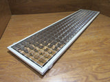 Commercial Ceiling Light Fixture Fluorescent Parabolic Louver 48-in Silver -- Used