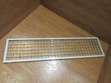 Commercial Ceiling Light Fixture Fluorescent Parabolic Louver 48-in Silver -- Used