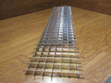 Commercial Ceiling Light Fixture Fluorescent Parabolic Louver 48-in Silver -- Used