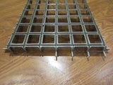 Commercial Ceiling Light Fixture Fluorescent Parabolic Louver 48-in Silver -- Used