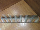 Commercial Ceiling Light Fixture Fluorescent Parabolic Louver 48-in Silver -- Used