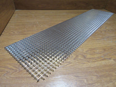 Commercial Ceiling Light Fixture Fluorescent Parabolic Louver 48-in Silver -- Used